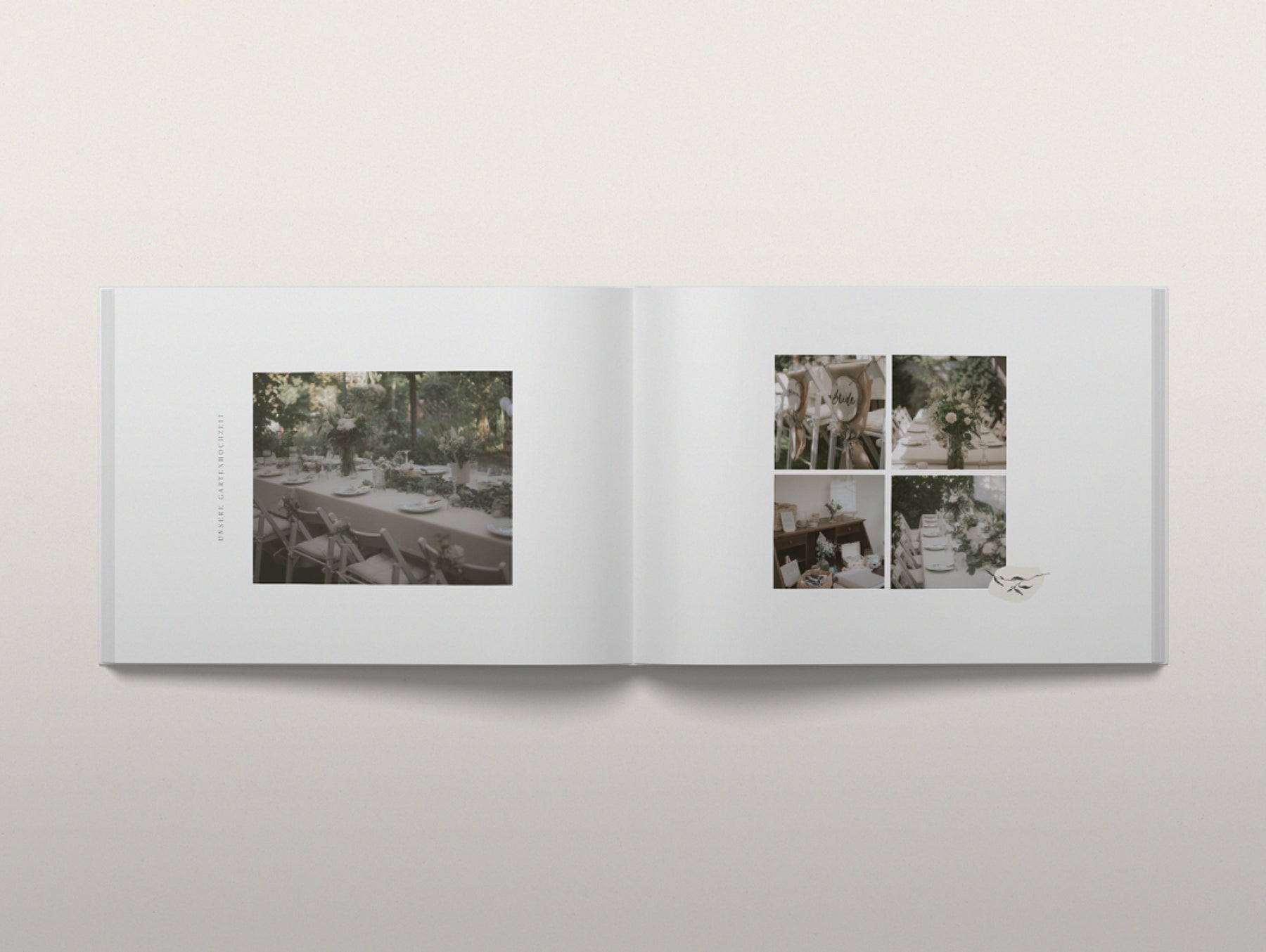 Fotobuch-Vorlage "Wedding" Querformat