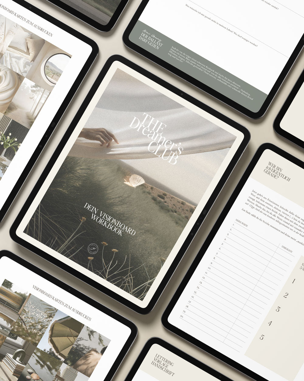 Visionboard Workbook – Finde Klarheit über deine Werte, Bedürfnisse & Träume