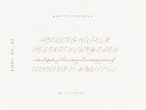 Font "Great storybook" handwritten