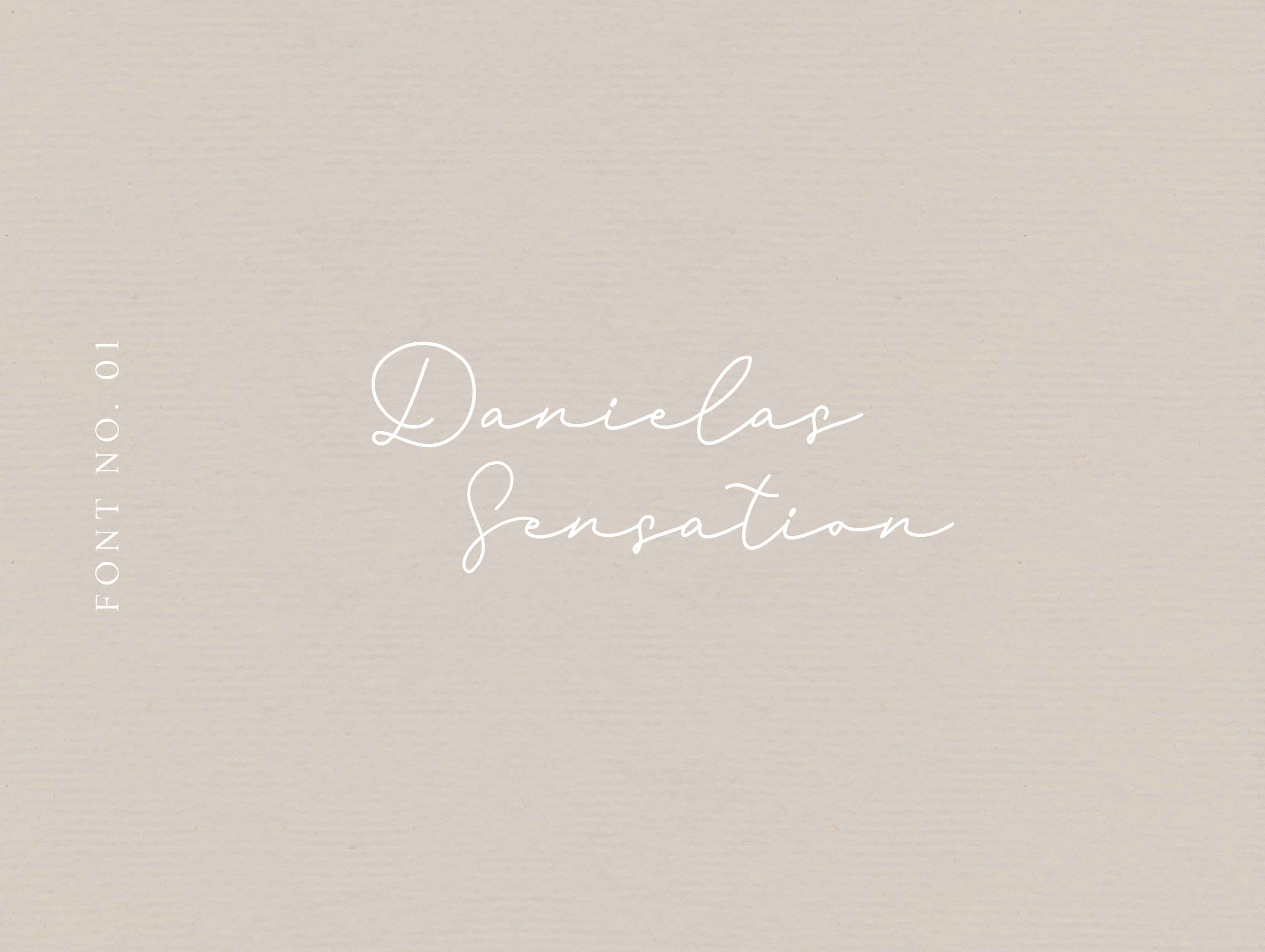 Font "Danielas Sensation" handwritten