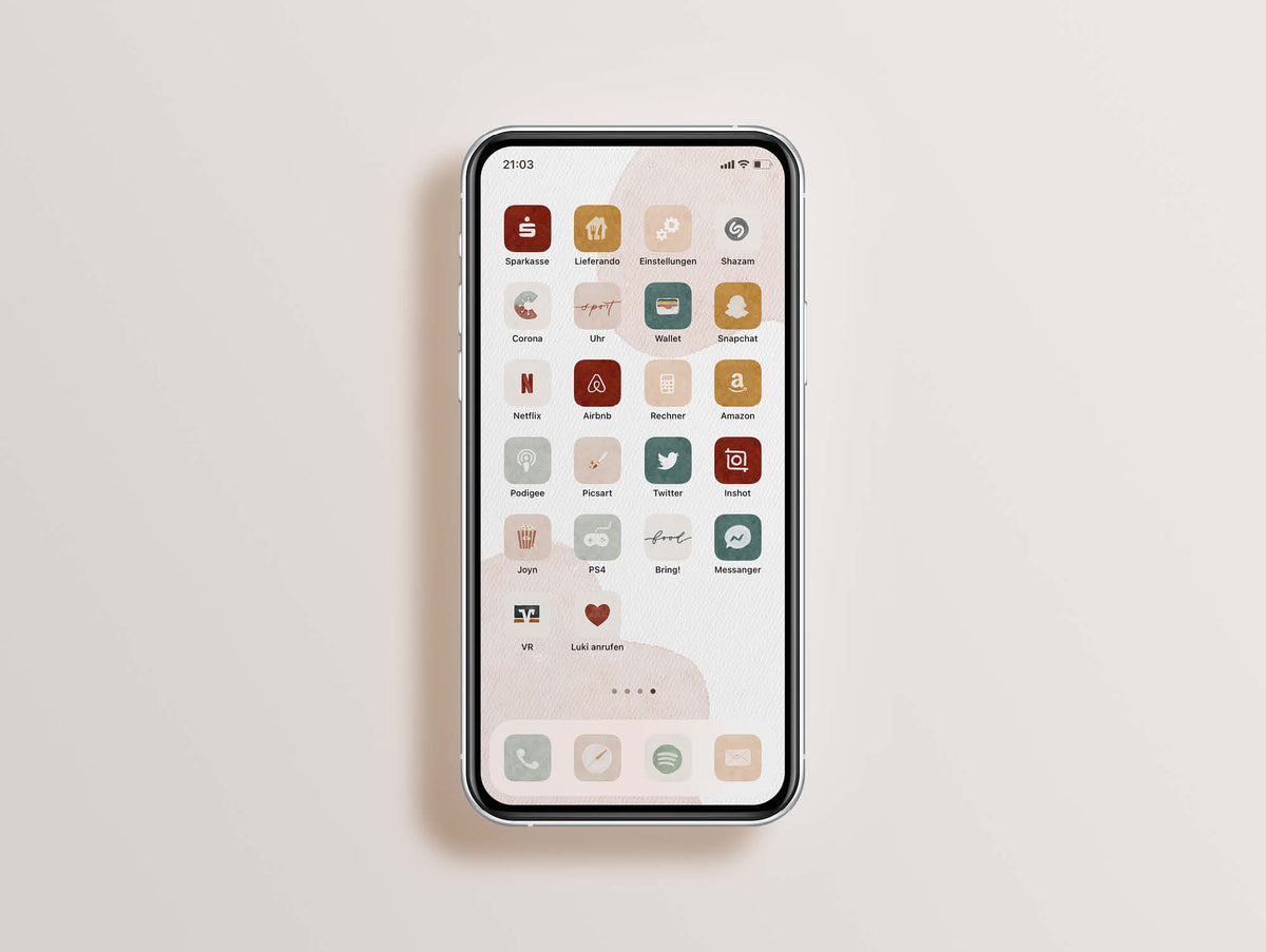 Iphone App Icons "Paperlove" IOS14 Basic