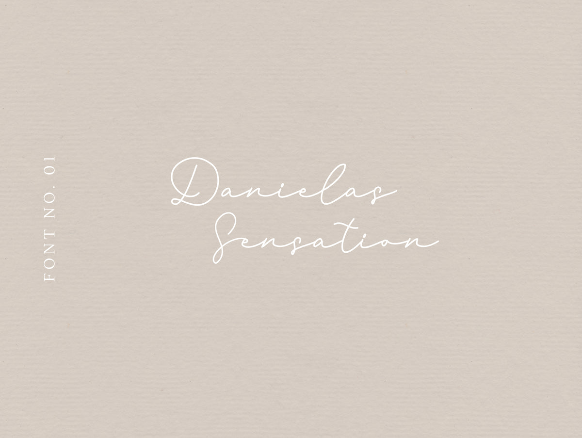 Font "Danielas Sensation" handwritten