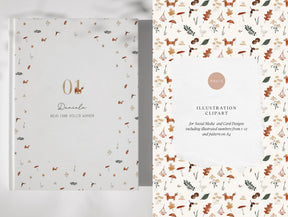 Nature Cliparts und Watercolor Illustrationen